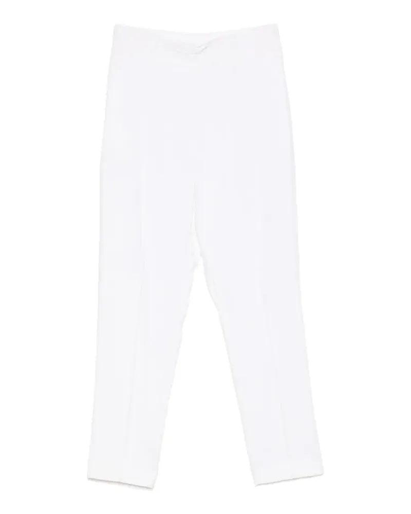Simona Corsellini tonal-stitching trousers - Weiß Weiß
