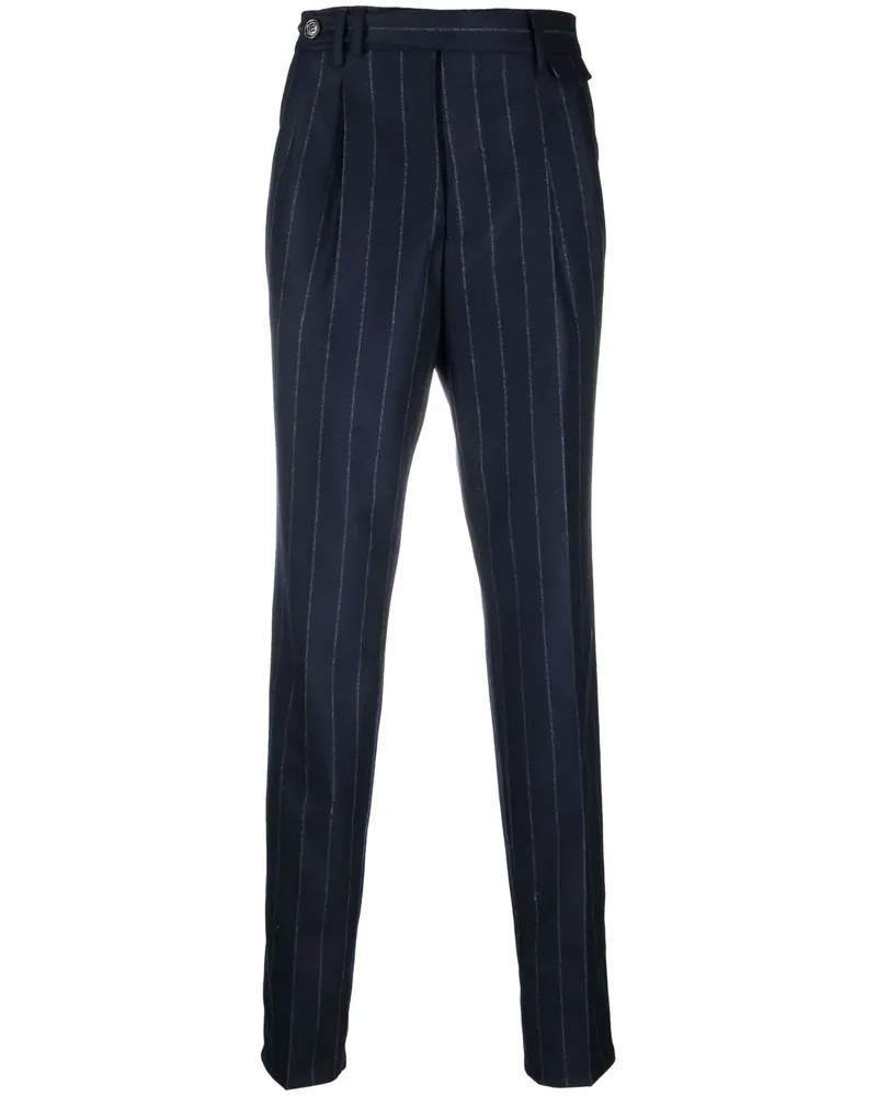 Brunello Cucinelli Gerade Hose mit Nadelstreifen - Blau Blau