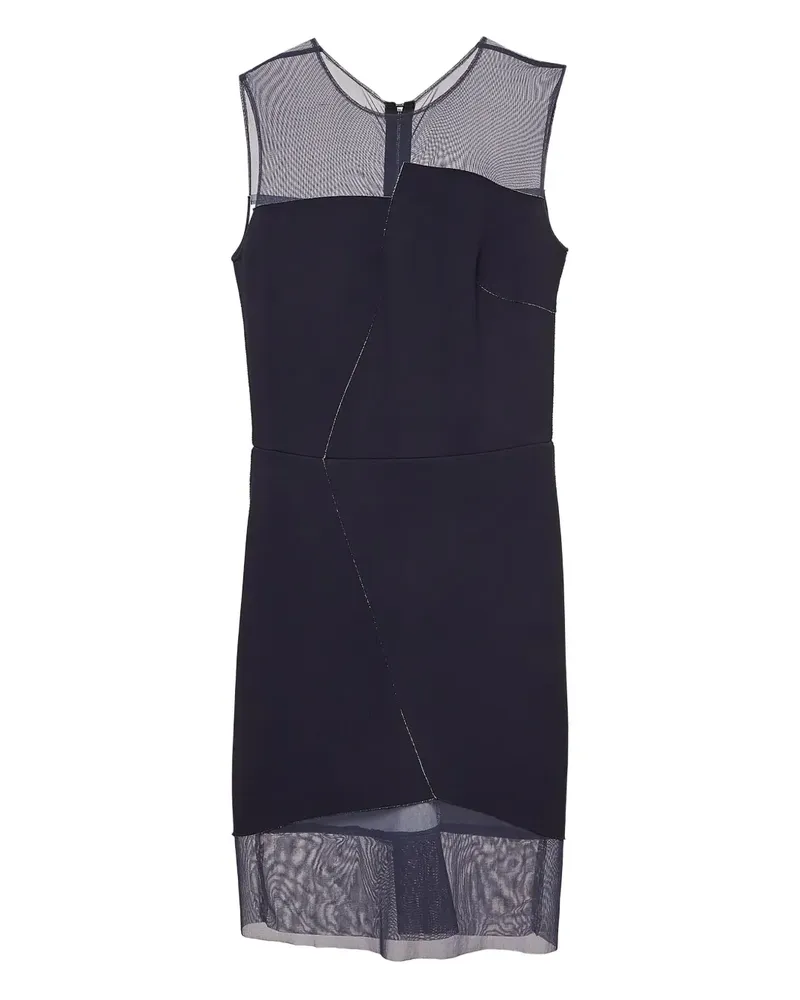 Sandro Pre-owned Kleid mit Mesh-Einsatz - Blau Blau