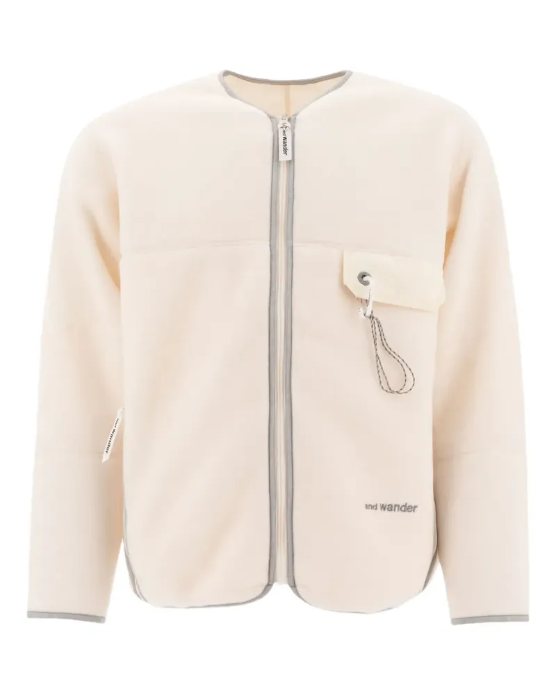 and wander Jacke mit Reißverschluss - Weiß Weiß