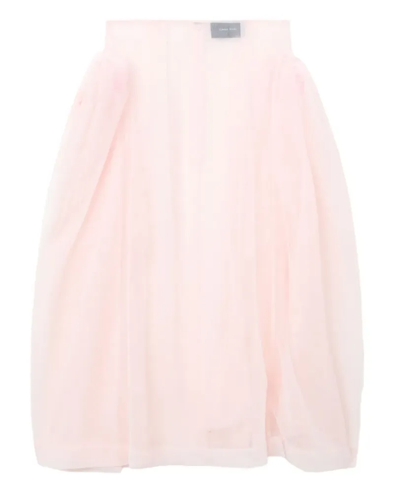 Simone Rocha Transparenter Rock - Rosa Rosa