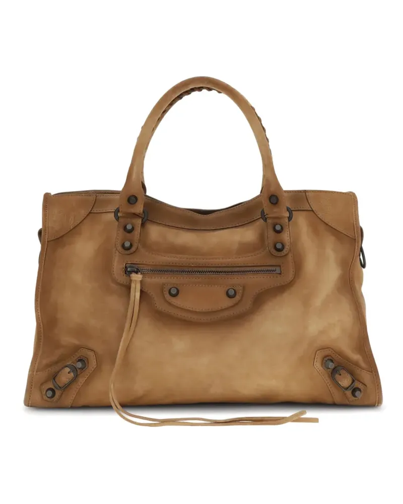 Balenciaga Mittelgroße Le City Tote Bag - Braun Braun