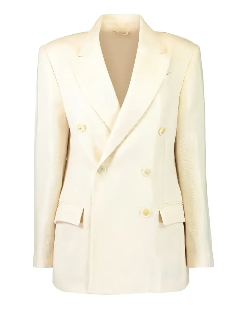 Brunello Cucinelli button-fastening fitted jacket - Nude Nude