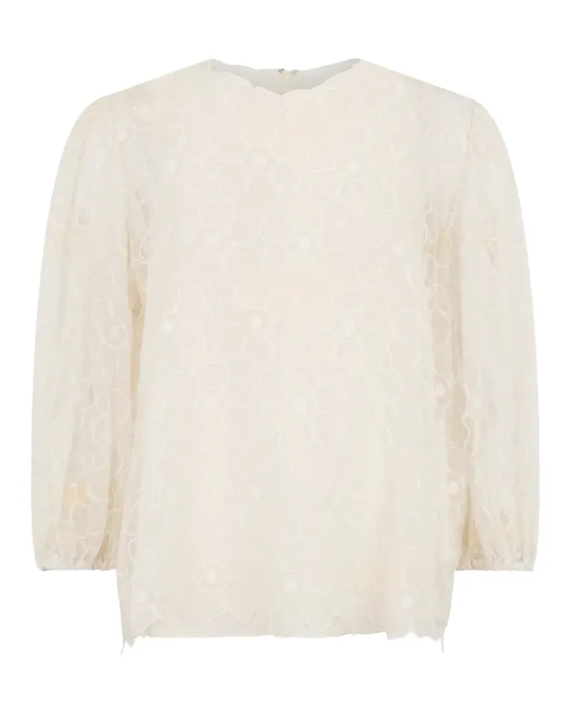 Valentino Garavani Hemd mit Blumenmuster - Nude Nude