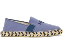 Espadrilles mit Logo-Stickerei - Blau