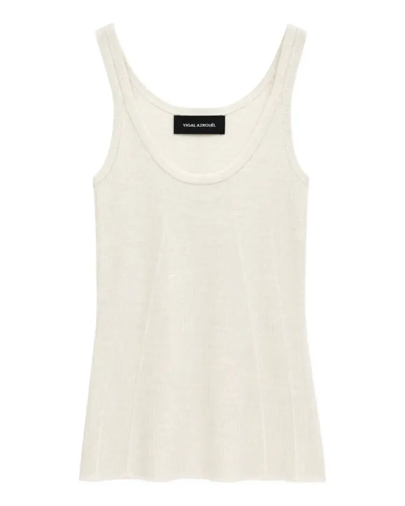 Yigal Azrouel Fein geripptes Trägershirt - Nude Nude