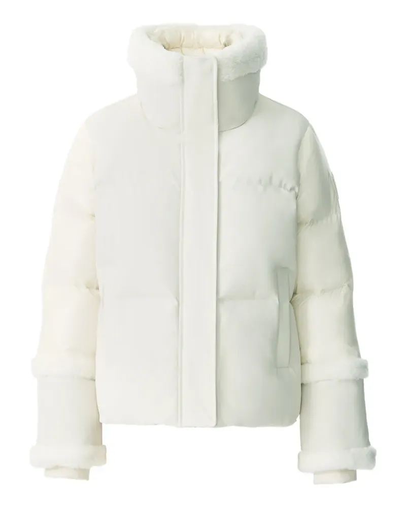 Mackage Lydana Jacke mit Shearling-Besatz - Weiß Weiß