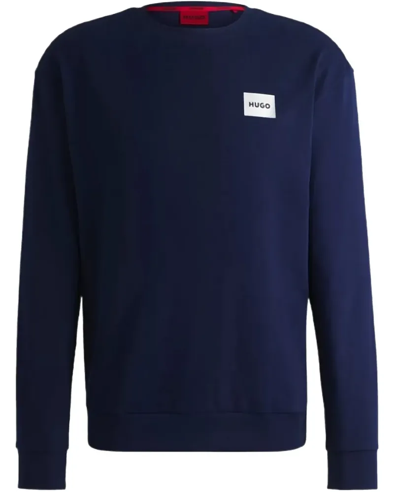 HUGO BOSS Sweatshirt mit Logo-Patch - Blau Blau