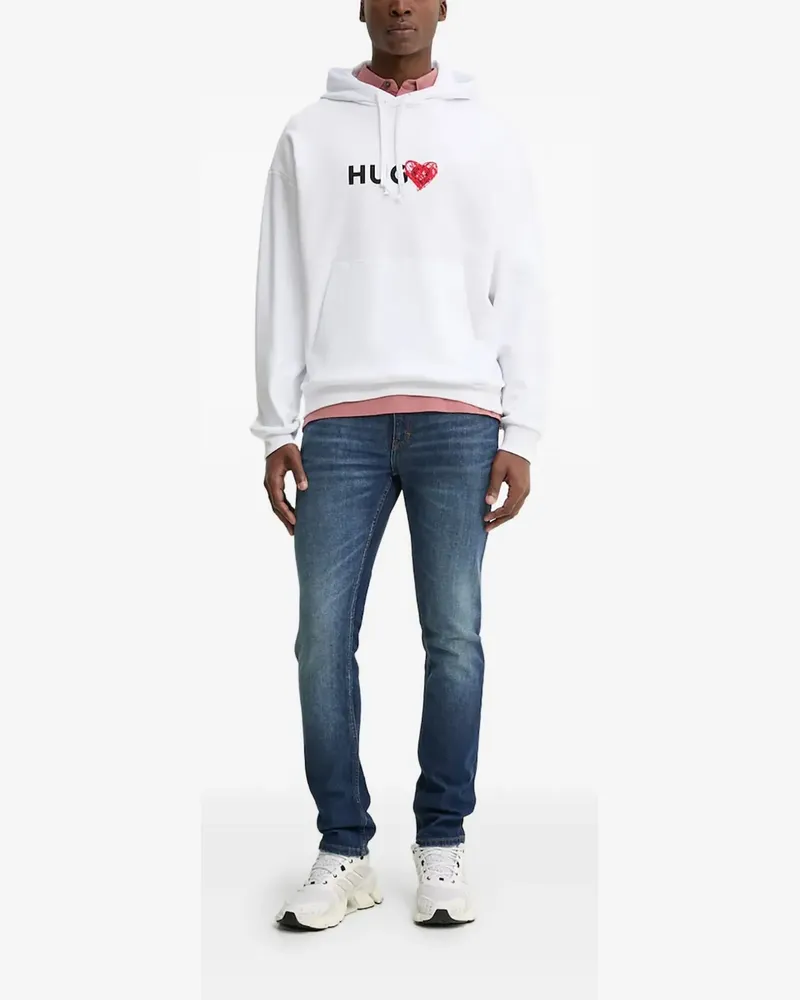 HUGO BOSS Jeans mit Logo-Patch - Blau Blau