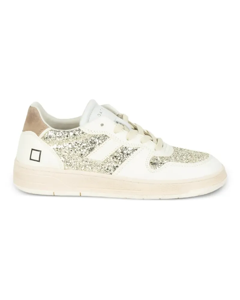D.A.T.E. Court 2.0 glitter sneakers - Nude Nude