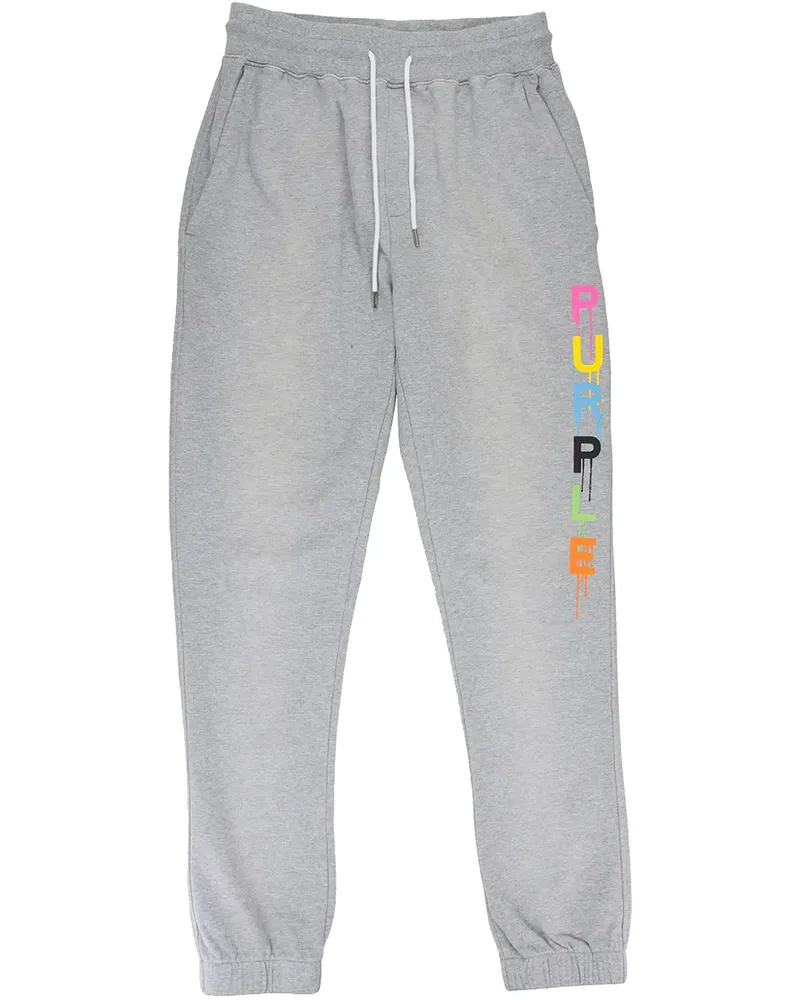 PURPLE BRAND Grey" Jogginghose aus Frottee - Grau Grau
