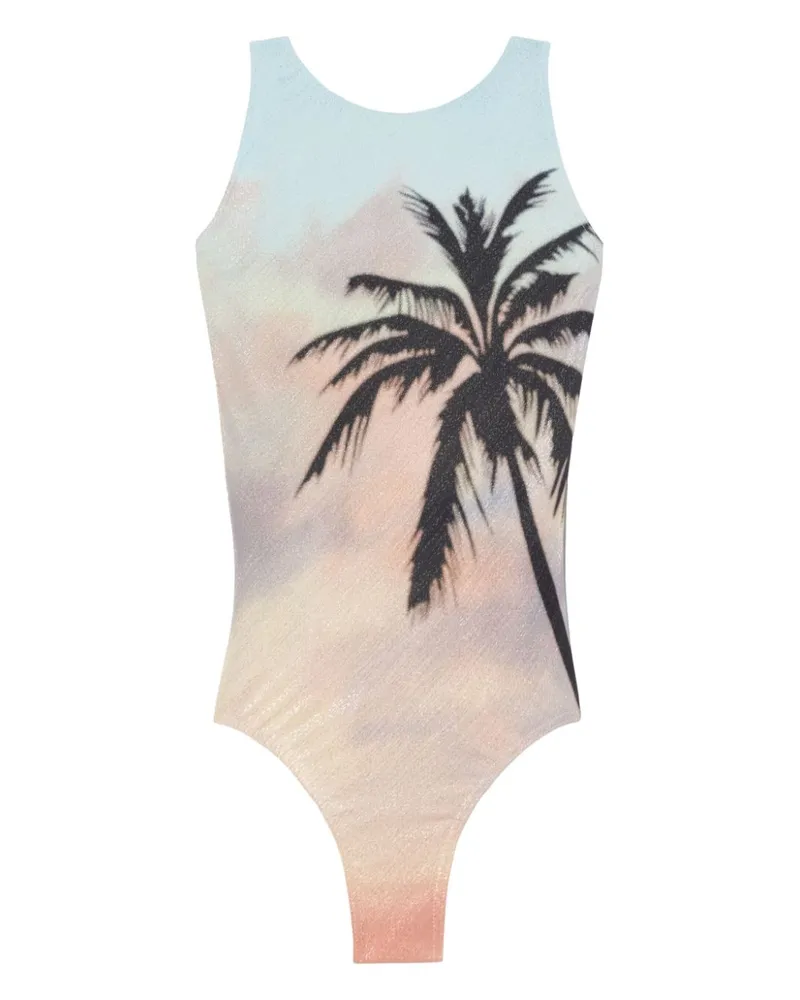 Palm Angels Sunrise Palm Badeanzug - Blau Blau