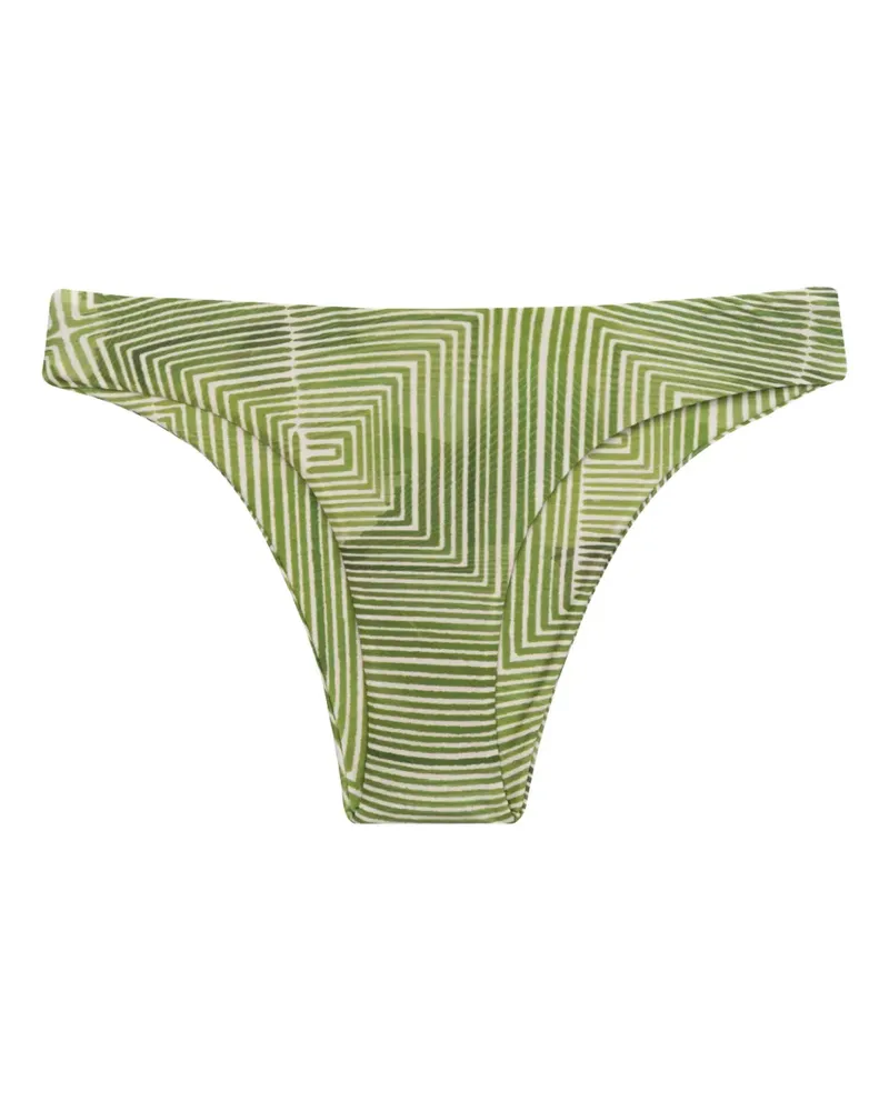 Lenny Niemeyer Bikinihöschen mit geometrischem Print - Grün Grün