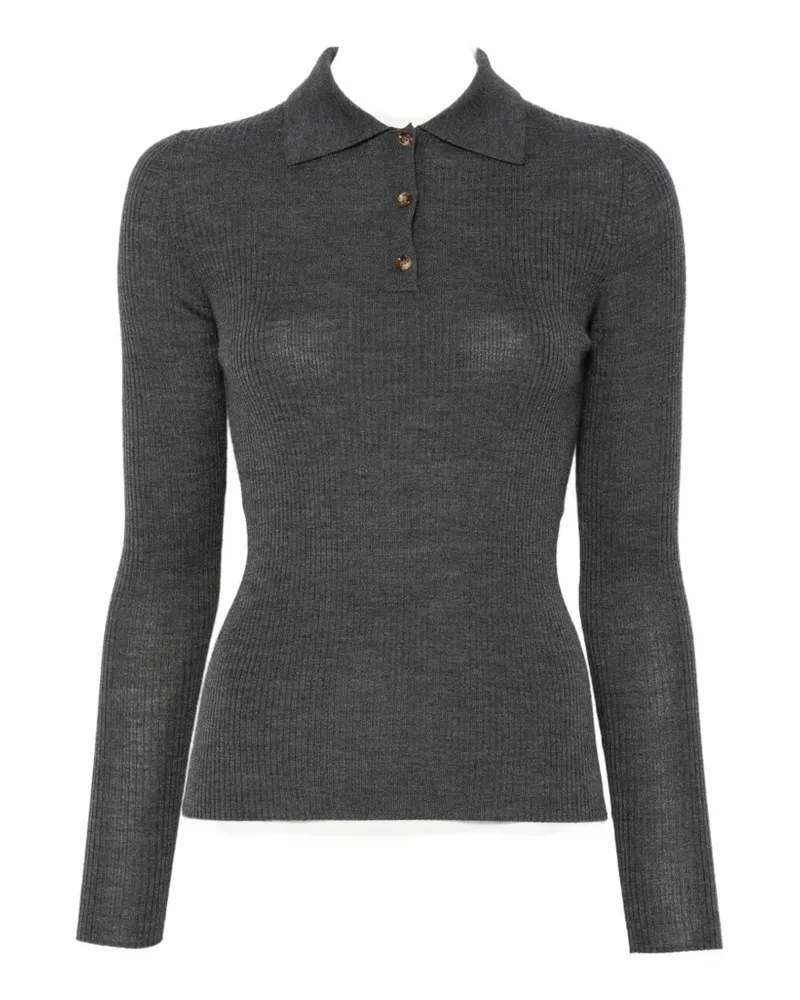 JcSophie Gerippter Pisa Pullover - Grau Grau