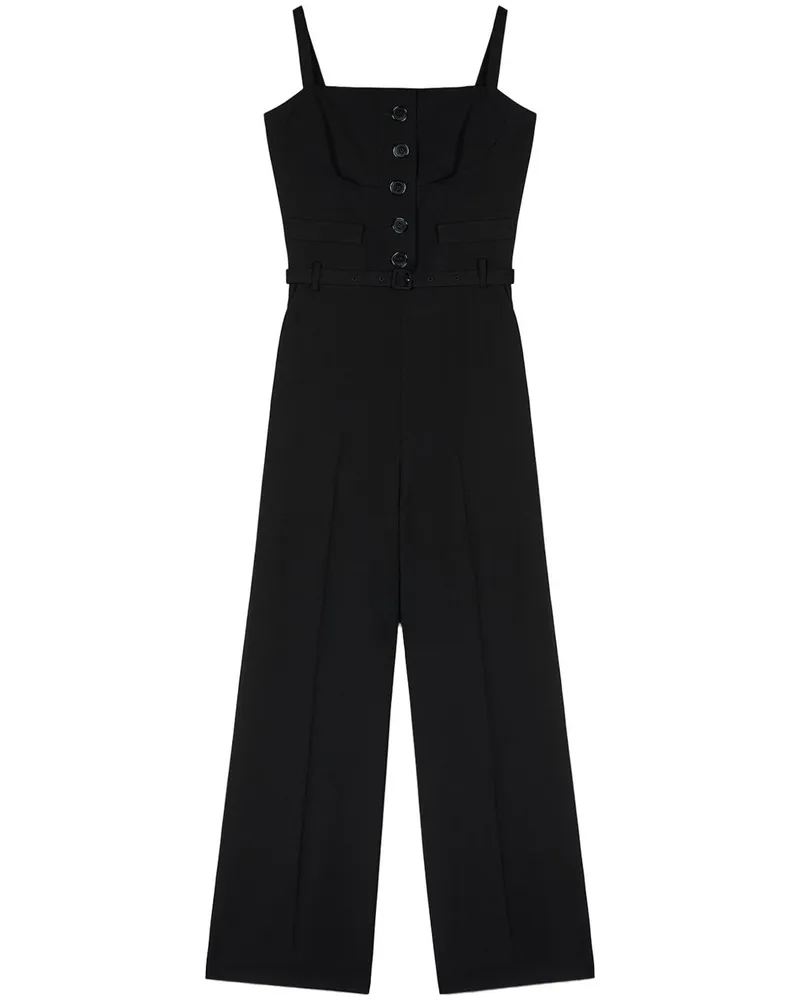 Ports 1961 Ärmelloser Jumpsuit - Schwarz Schwarz