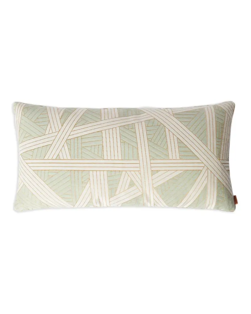 Missoni Home Kissen mit geometrischem Muster (60cm x 30cm) - Grün Grün