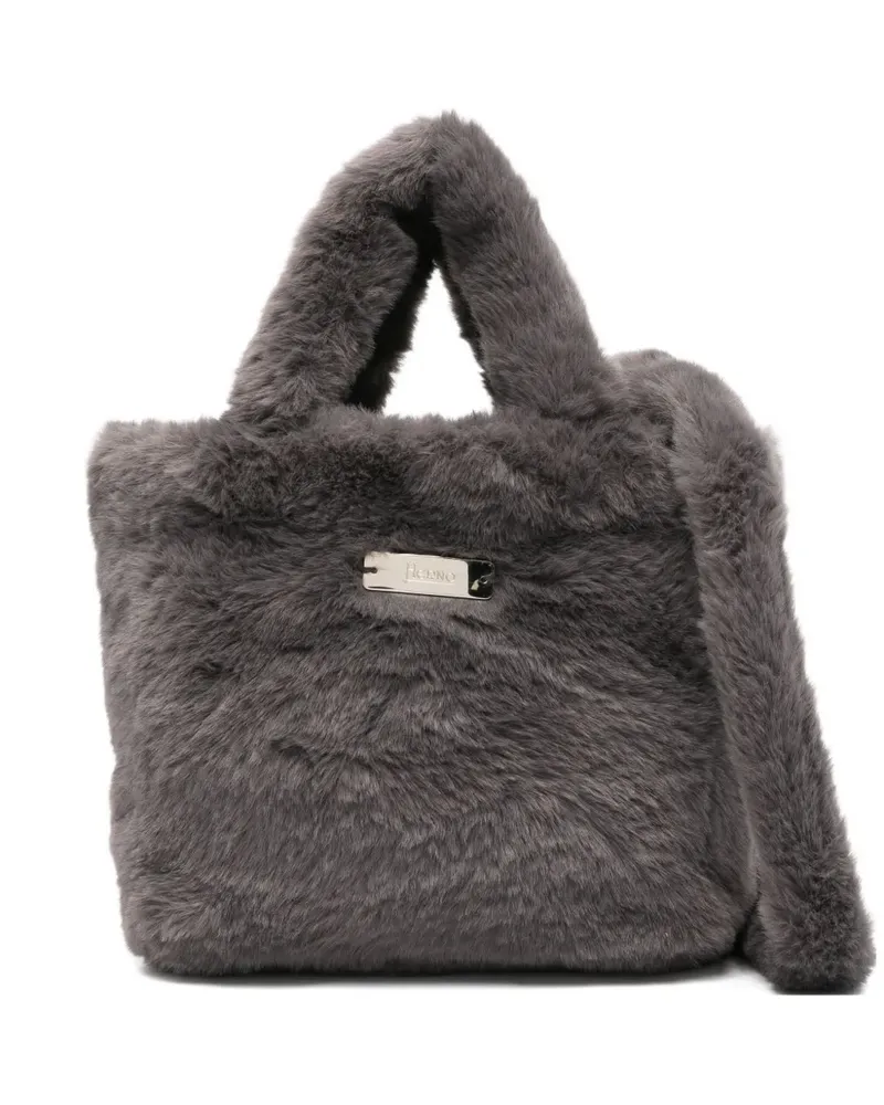 Herno Shopper aus Faux Fur - Grau Grau