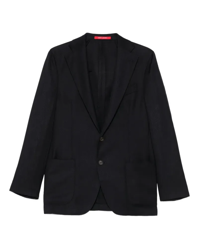 Bagnoli Sartoria Napoli herringbone-weave blazer - Blau Blau