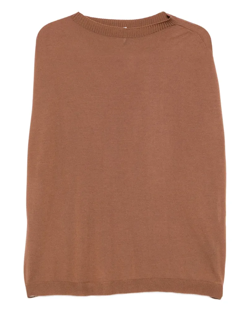 Liviana Conti Solange Strick-Jersey mit U-Boot-Ausschnitt - Braun Braun