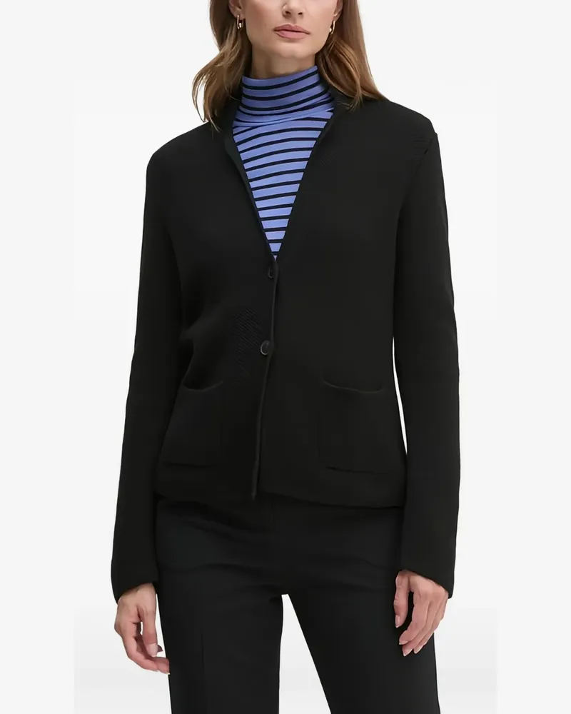 Benetton patch-pocket cardigan - Schwarz Schwarz