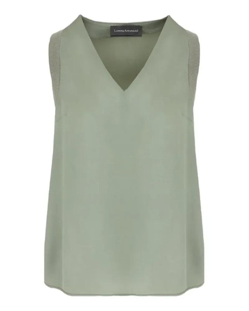 Lorena Antoniazzi V-neck sleeveless top - Grün Grün