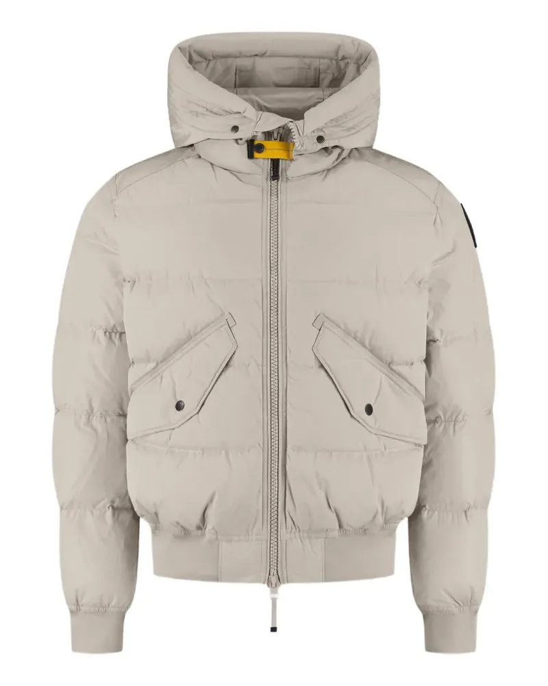 Parajumpers Wilmont logo-patch quilted bomber jacket - Nude Nude