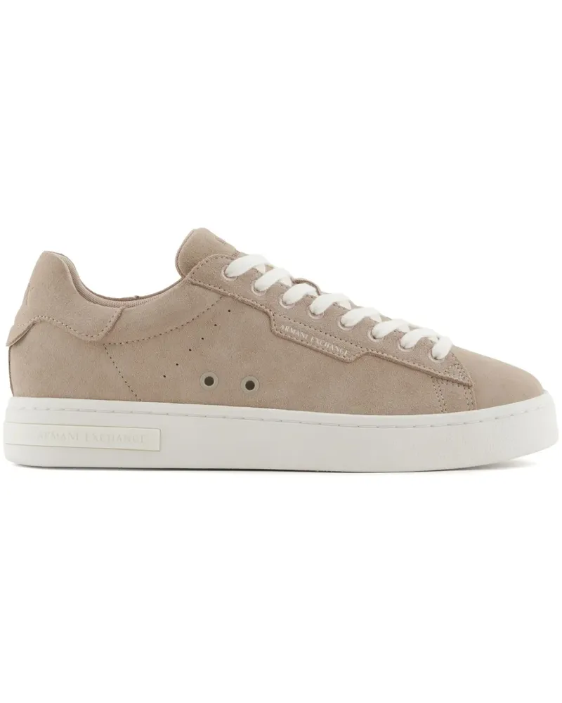 Armani Exchange Sneakers aus Wildleder - Nude Nude
