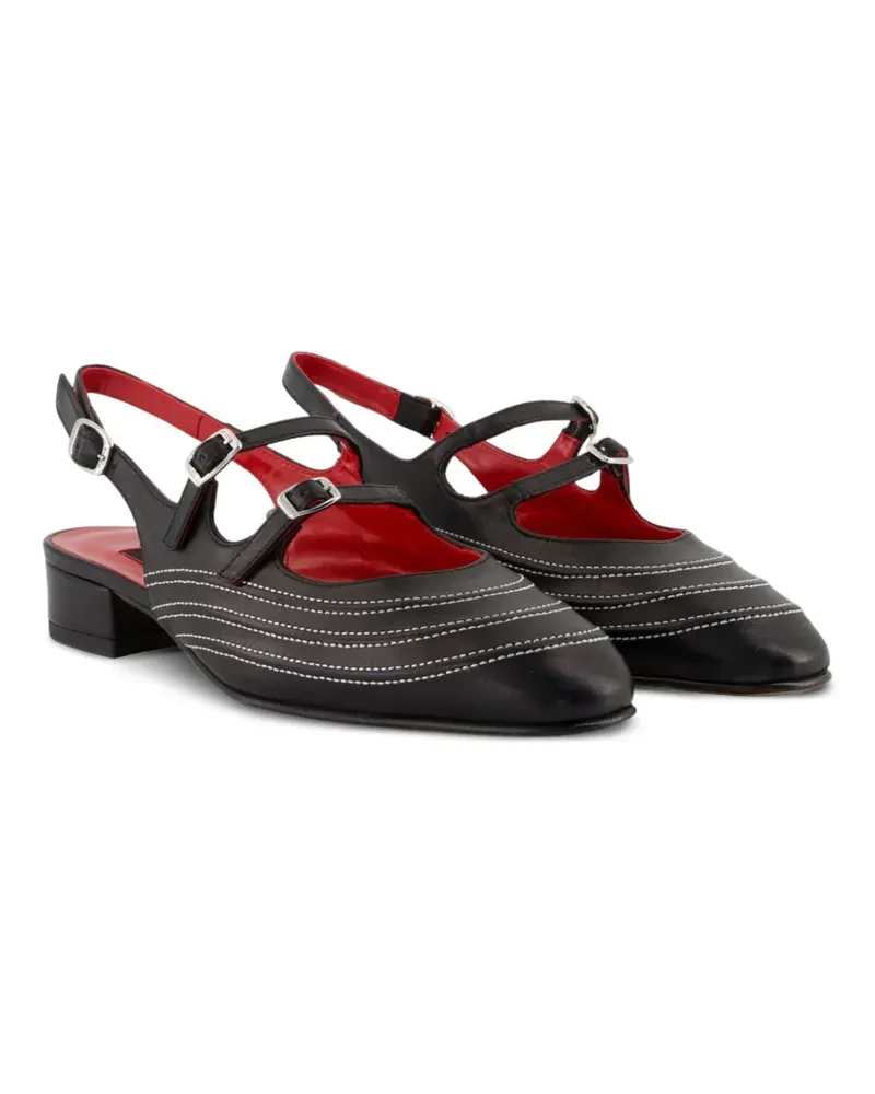 Carel Peche Moto Pumps mit Schnalle - Schwarz Schwarz
