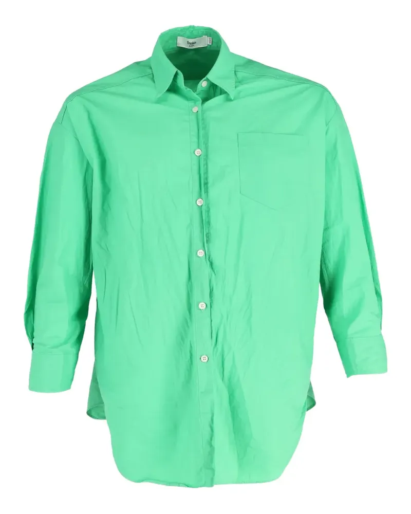 FRANKIE Shop button-down cotton shirt - Grün Grün
