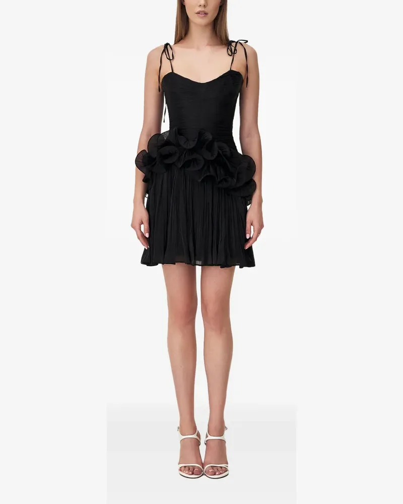 Ana Radu ruffled-detail mini dress - Schwarz Schwarz