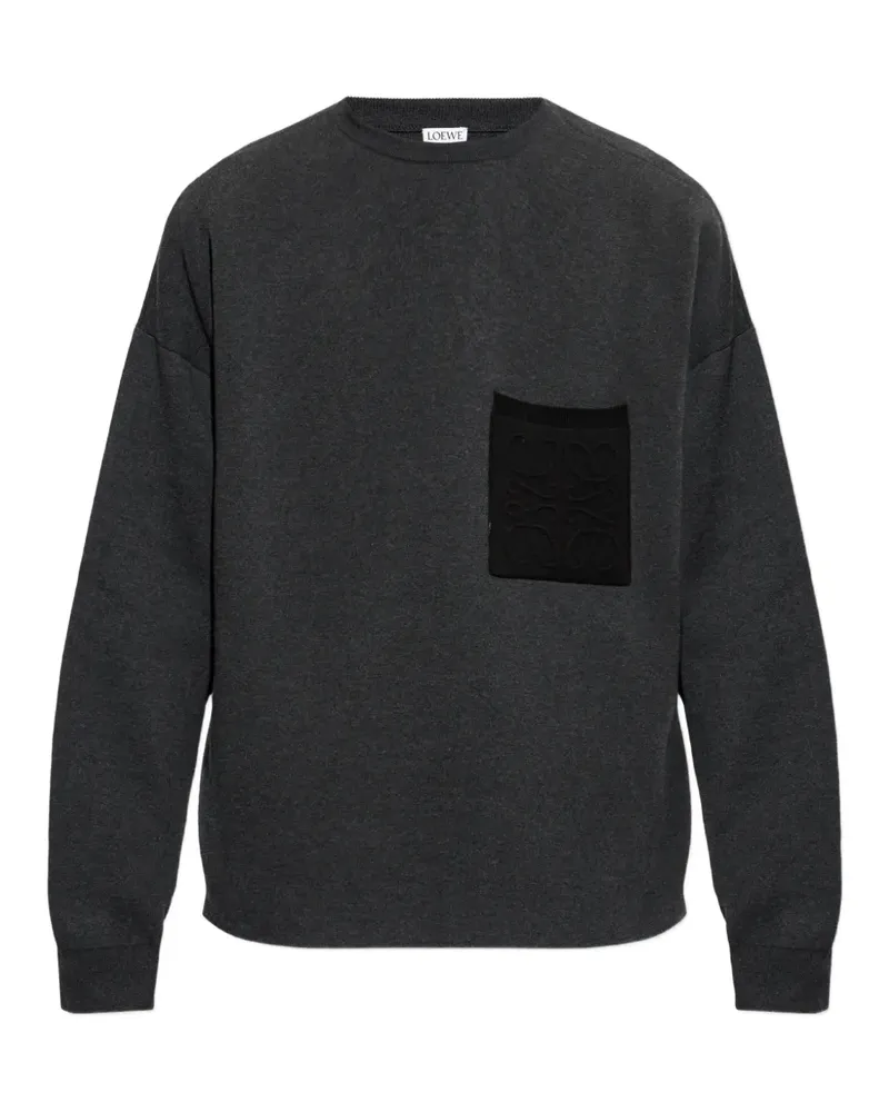 Loewe Pullover mit Anagram-Patch - Grau Grau