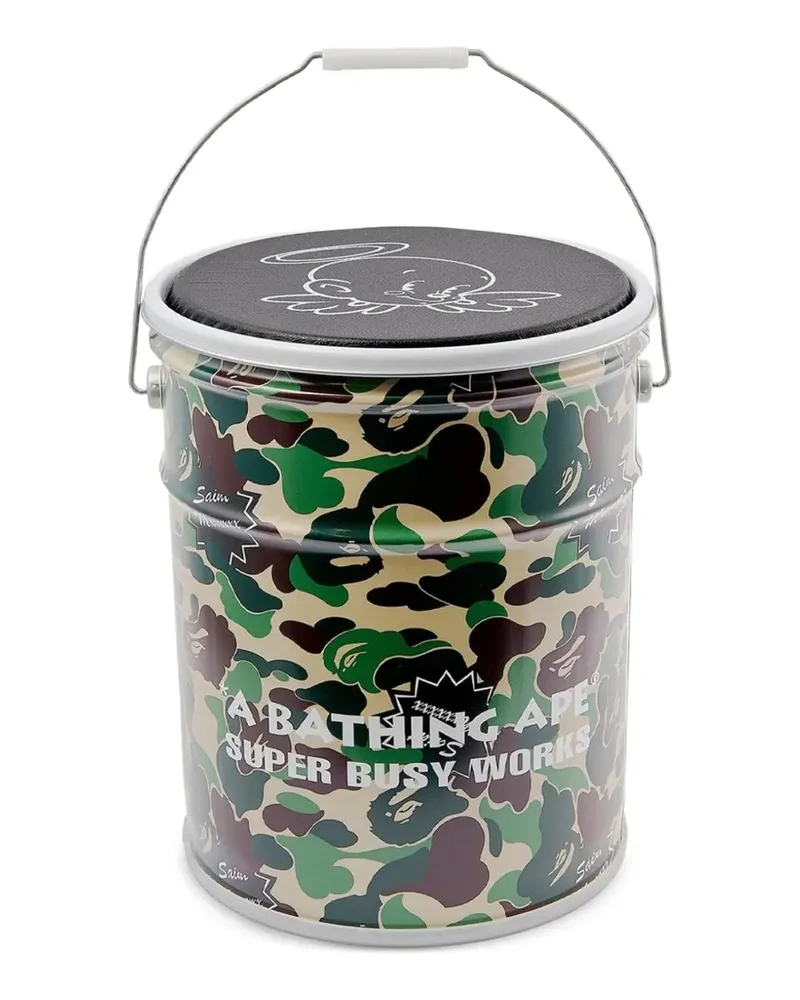 SAINT MXXXXXX Ornament mit Camouflage-Print - Grün Grün