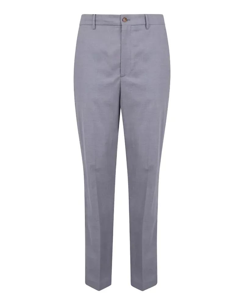 Etro detail-embroidered trousers - Grau Grau