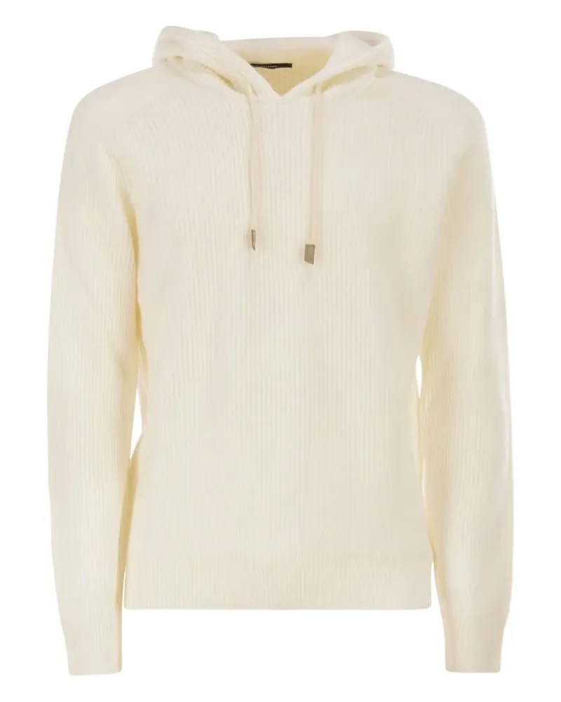 Tagliatore Gerippter Hoodie - Nude Nude