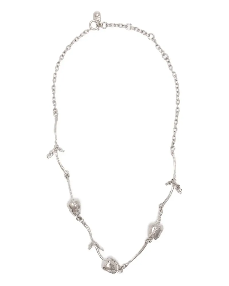 Marni Halskette mit Rosenform - Silber Silber