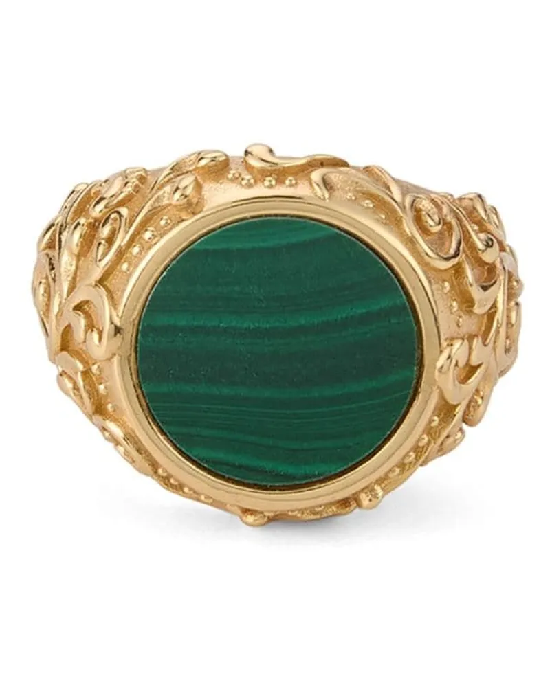 Emanuele Bicocchi Siegelring mit Arabesque-Gravur - Gold Gold