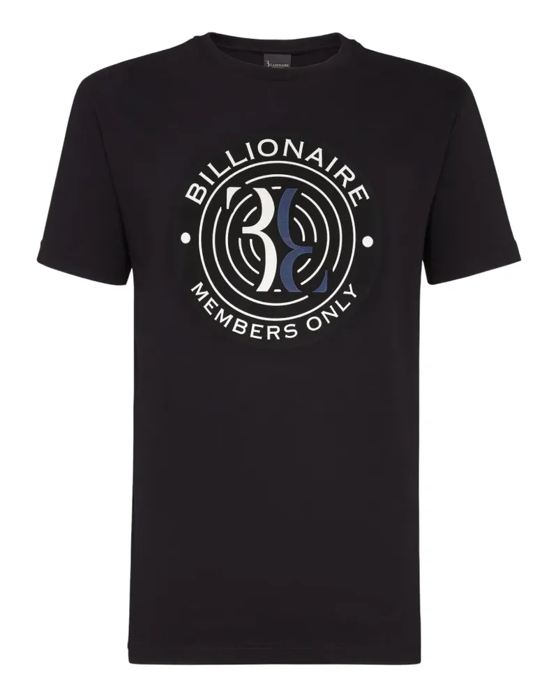 Billionaire logo-print crew-neck T-shirt - Schwarz Schwarz