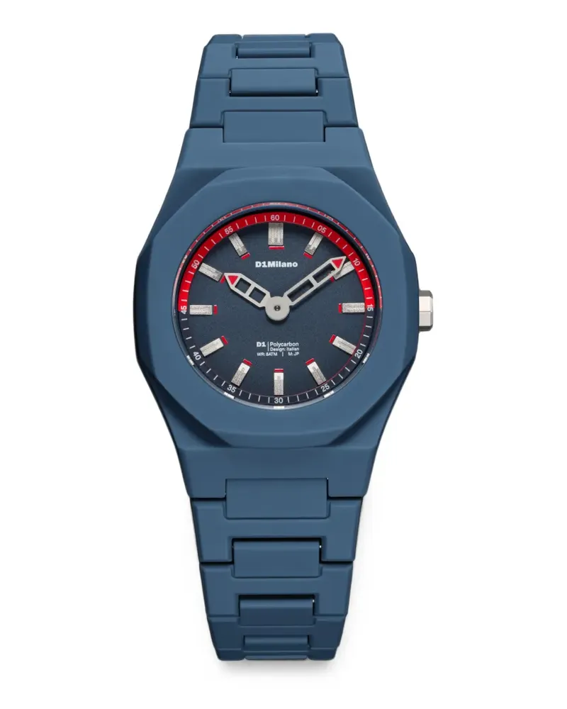 D1 Milano Neo Wave Polycarbon Armbanduhr 32mm - Blau Blau