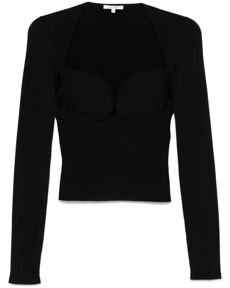 Nensi Dojaka Bikinioberteil mit Bustier - Schwarz Schwarz