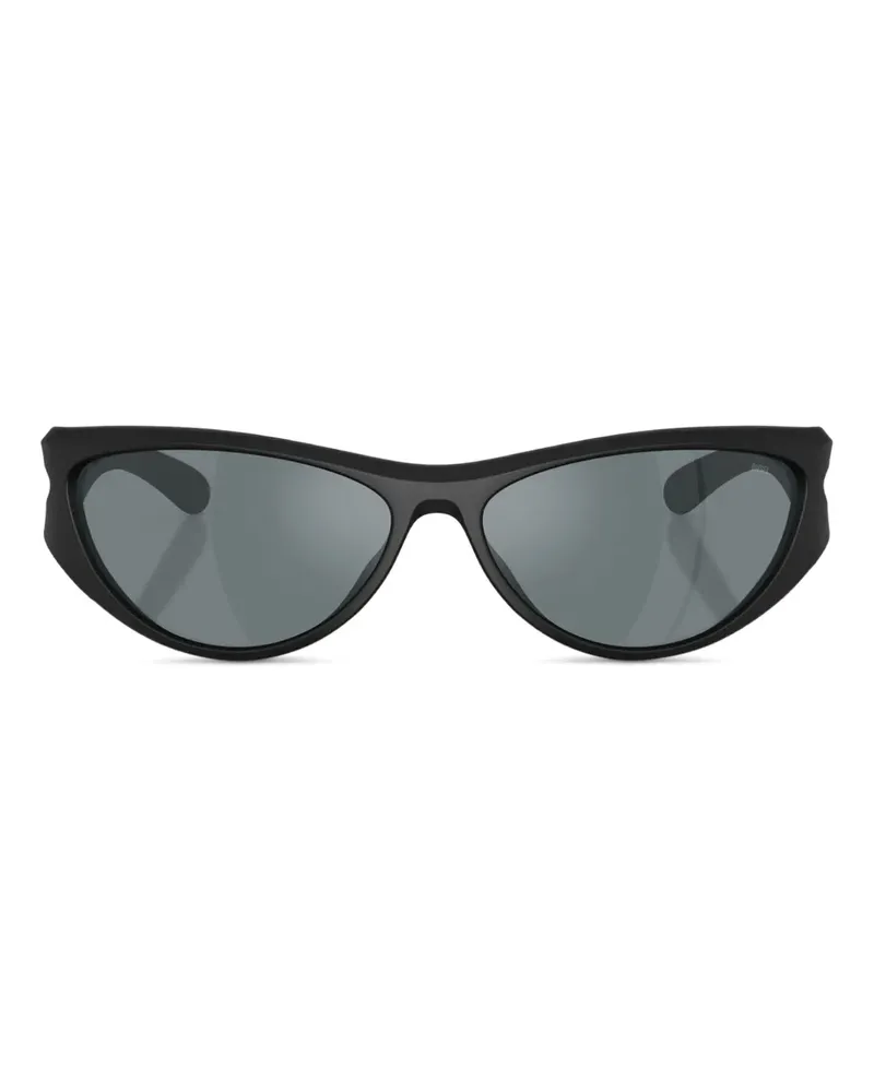 Diesel Klassische Cat-Eye-Sonnenbrille - Schwarz Schwarz