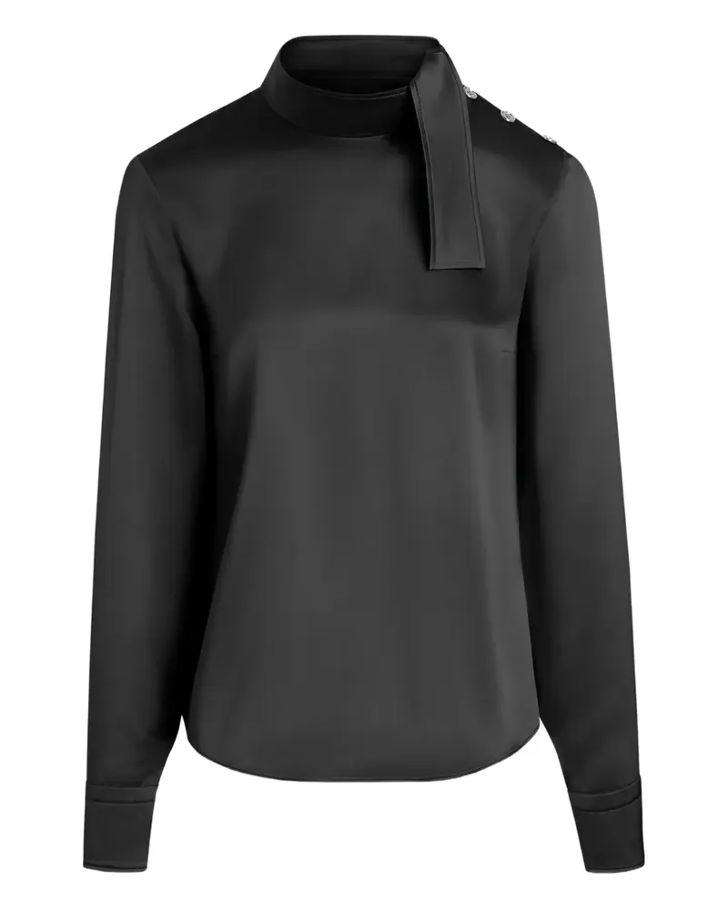Patou Geknöpfte Bluse mit Schalkragen - Schwarz Schwarz