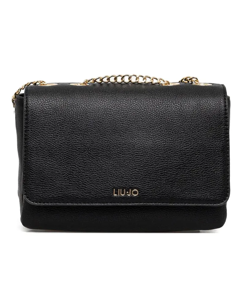 Liu Jo Umhängetasche mit Logo - Schwarz Schwarz