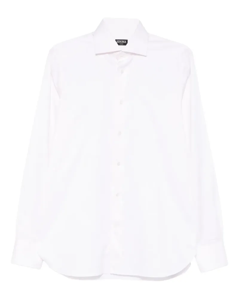 Ermenegildo Zegna Klassisches Hemd - Weiß Weiß