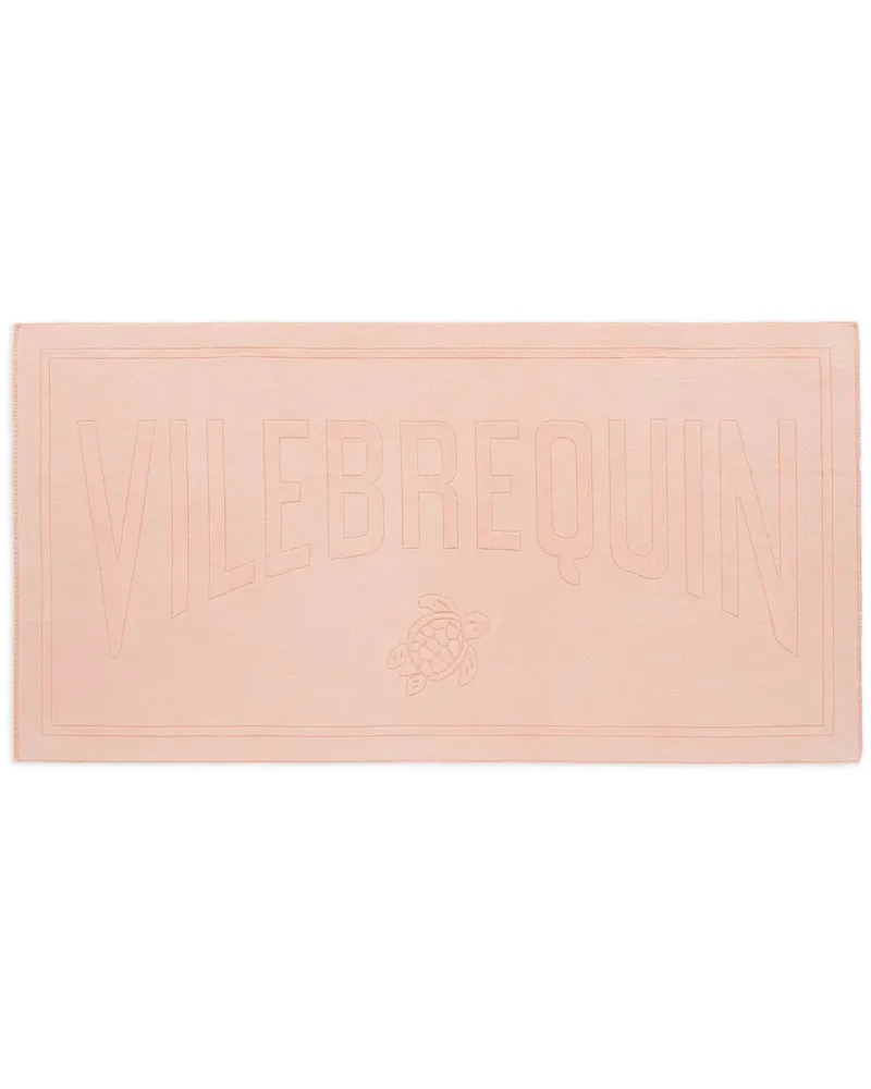 Vilebrequin Badetuch mit Jacquard-Logo - Orange Orange