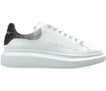 Sneakers mit verziertem Absatz - Weiß