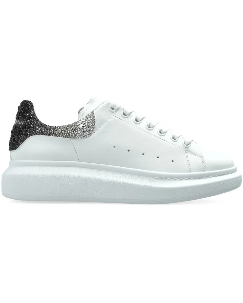 Alexander McQueen embellished-heel sneakers - Weiß Weiß