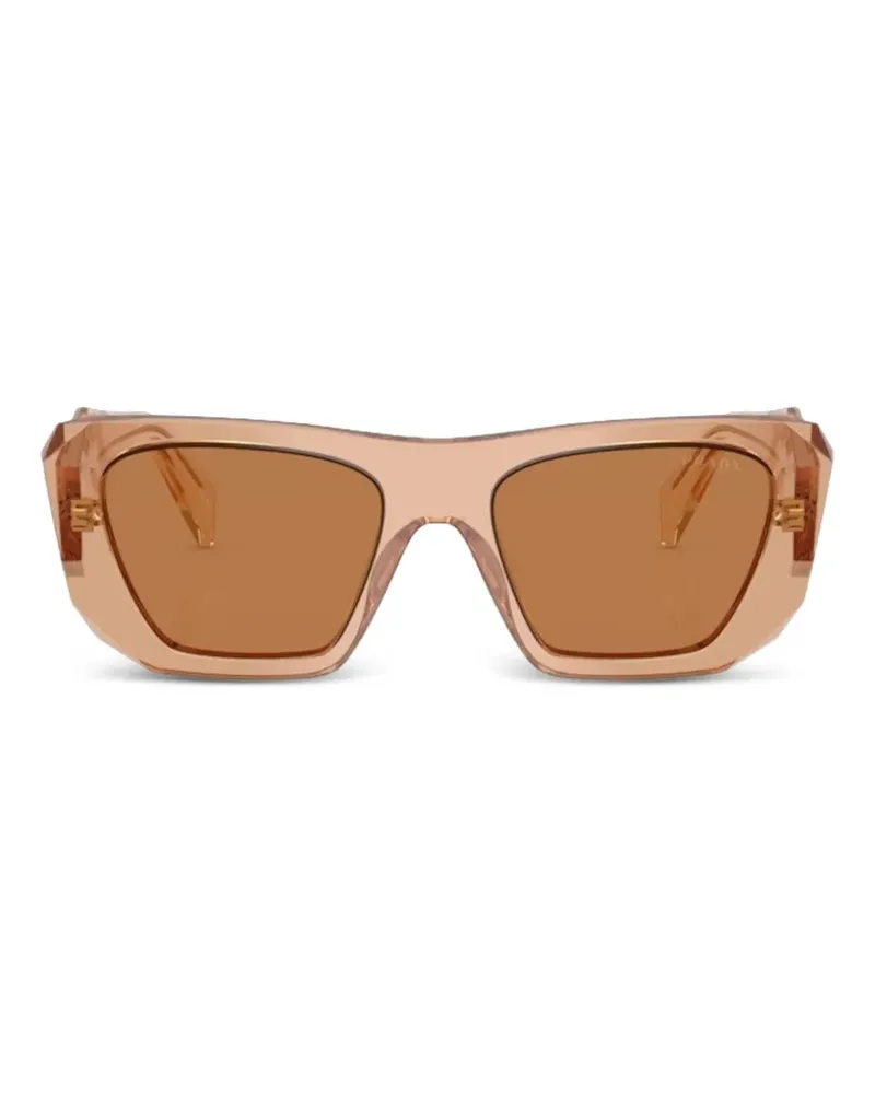 Prada Sonnenbrille mit Butterfly-Gestell - Nude Nude