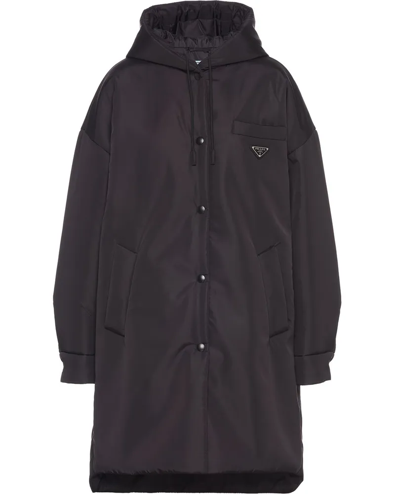 Prada Leichter Re-Nylon Regenmantel - Schwarz Schwarz