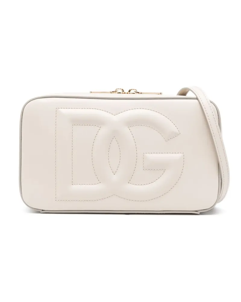Dolce & Gabbana Kleine Kameratasche mit DG-Logo - Nude Nude