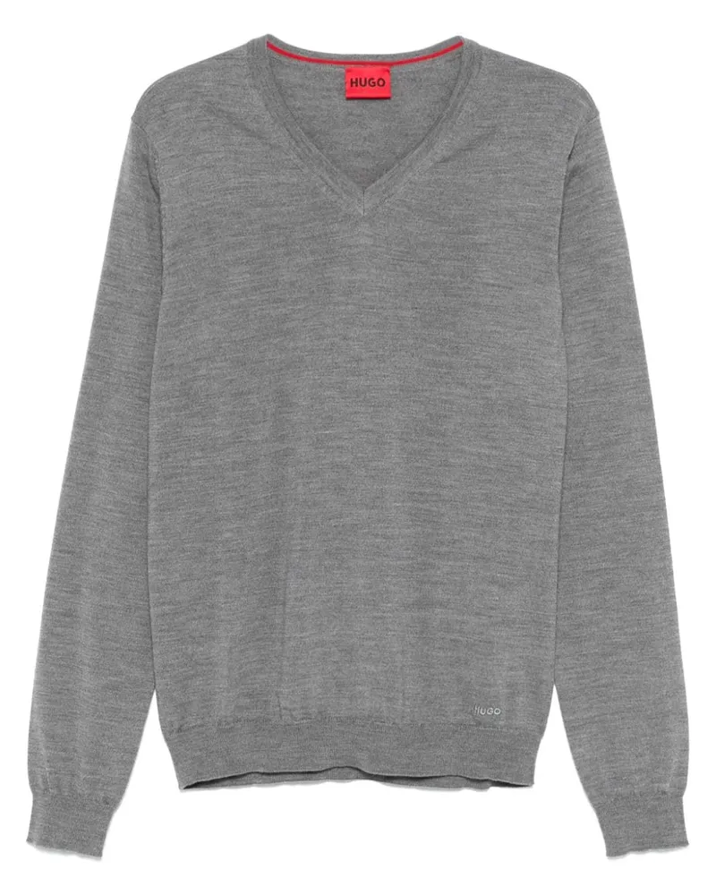 HUGO BOSS Pullover aus Schurwolle - Grau Grau
